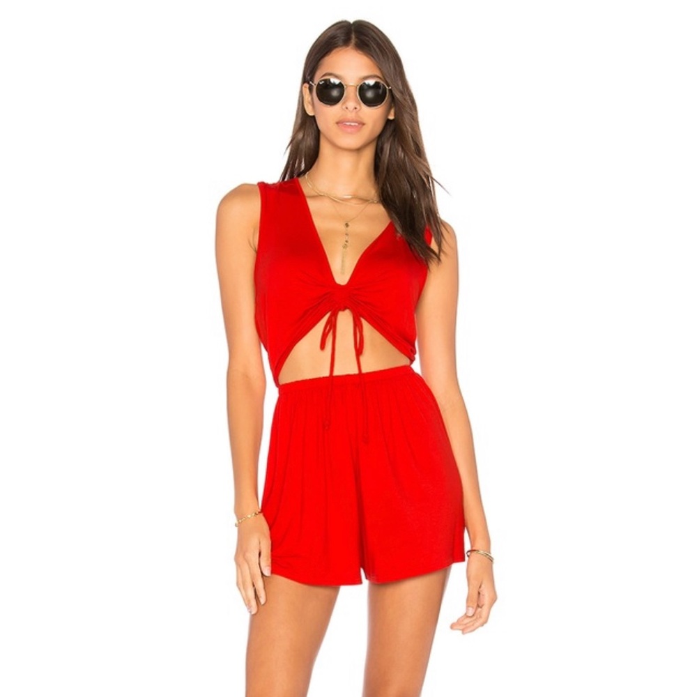 Somedays Lovin | Long Road Home Playsuit in Cherry